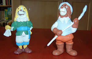 PVC figures: King Louis and a guard